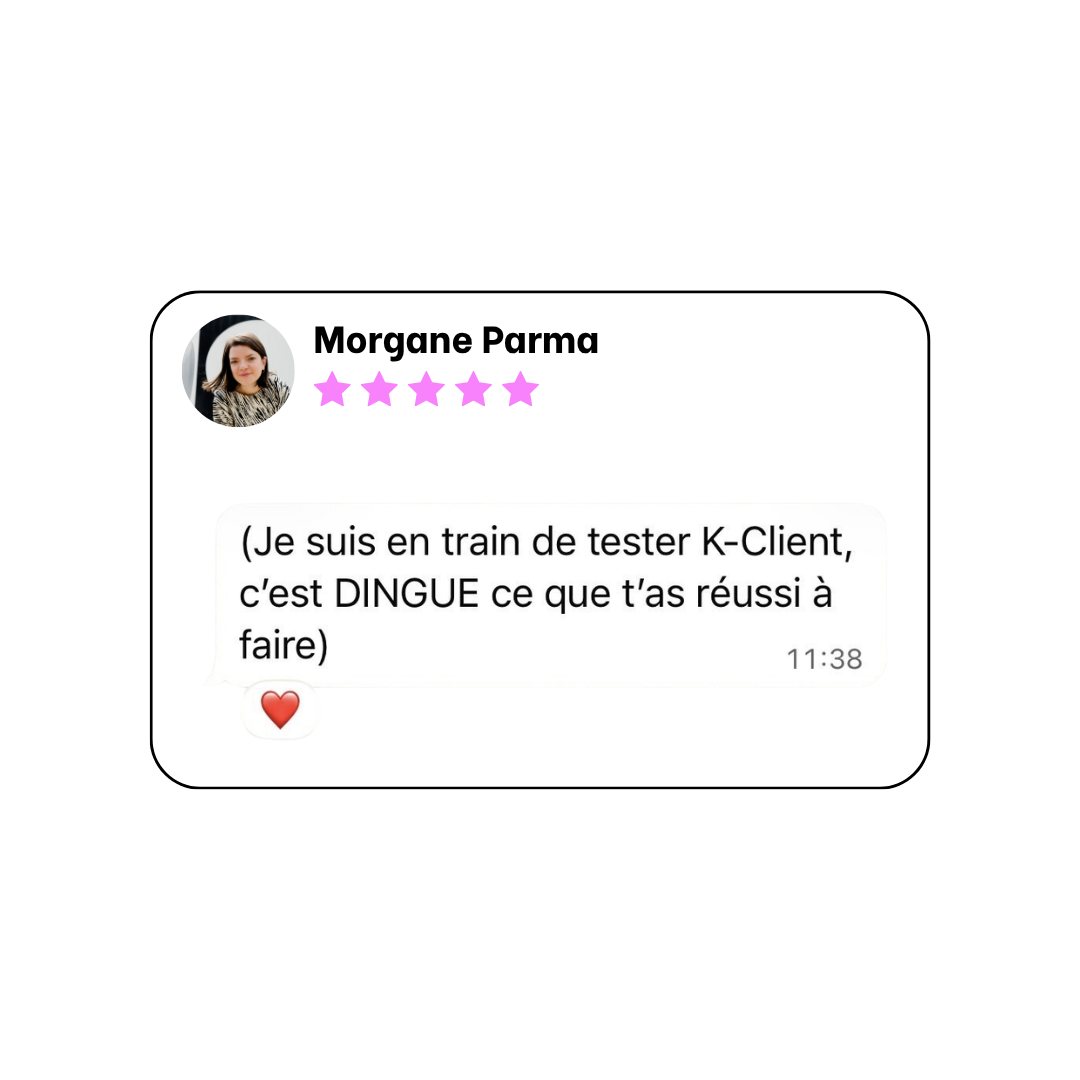 Témoignage de Morgane Parma sur K-Client
